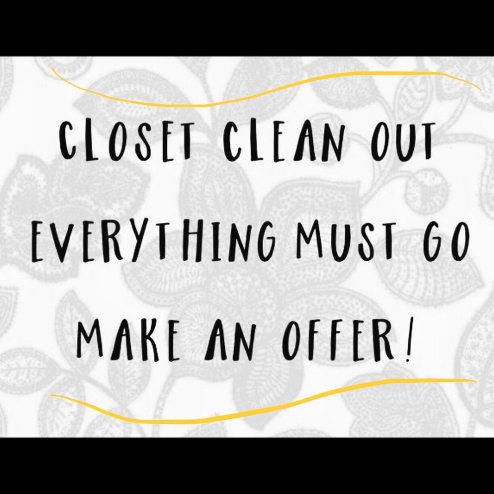 Closet clean out to make room for more!!!!